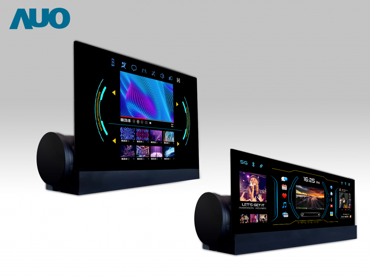 友達14.6吋可捲式Micro LED面板，導入車內資訊、影音娛樂及駕駛安全系統，翻轉智慧移動場域